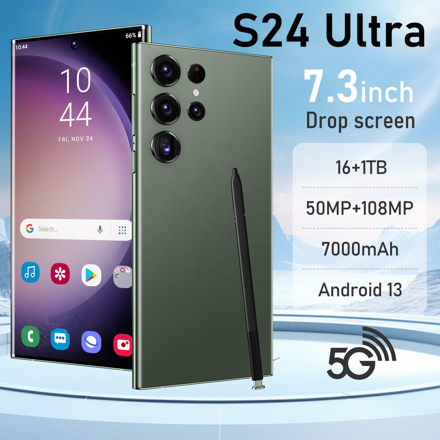 Original s24 ultra phone Smartphone 16+1TB Mobile Phone Cell Gaming Phone 5G smartphone 3G&4G smartphone